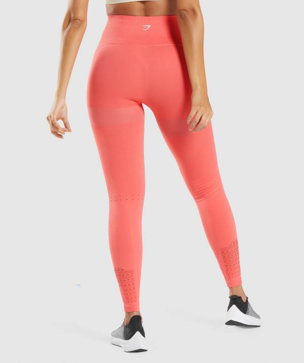 Damske Legíny Gymshark Energy Seamless Ruzove | RI9073586